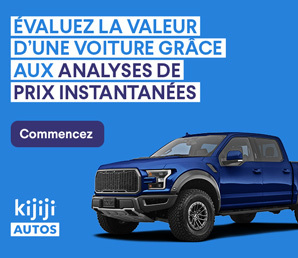 Évaluez la valeur d'une voiture grâce aux analyses de prix instantanées. Commencez sur Kijiji Autos.